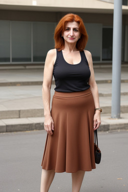 Armenian middle-aged female with  ginger hair