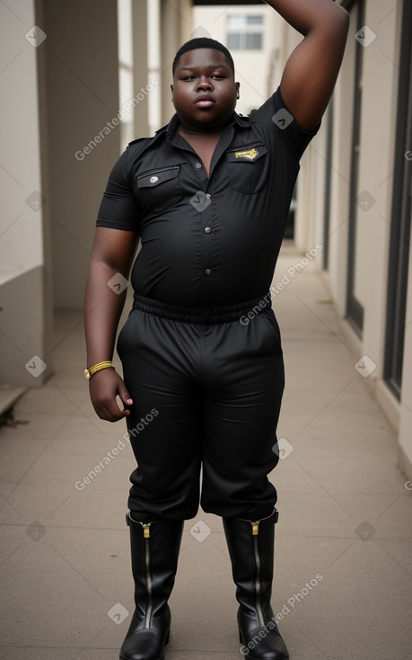 Togolese teenager boy with  black hair