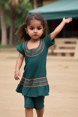 Omani infant girl with  brown hair