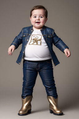 French infant boy with  brown hair