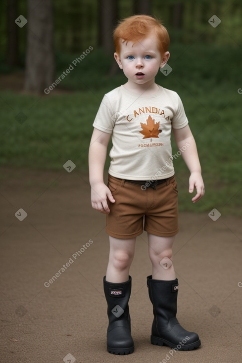 Canadian infant boy with  ginger hair