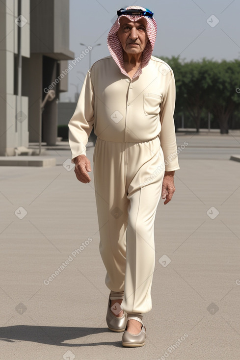 Qatari elderly male with  white hair