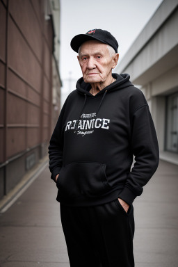 Russian elderly male with  black hair