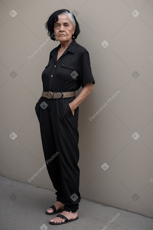 Mexican elderly non-binary with  black hair