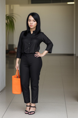 Vietnamese adult female with  black hair