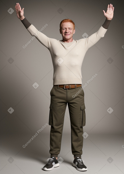 Guatemalan middle-aged male with  ginger hair