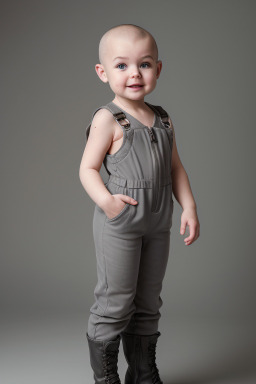 Canadian infant girl with  gray hair