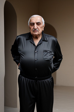 Azerbaijani elderly male with  black hair