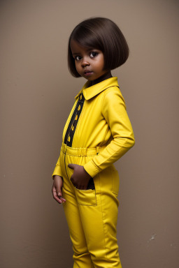 Togolese infant girl with  brown hair