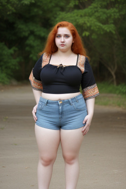 Bulgarian young adult female with  ginger hair