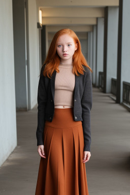 Indonesian teenager girl with  ginger hair