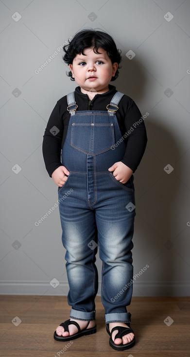 Swiss infant boy with  black hair