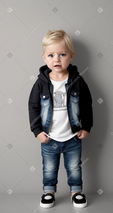 New zealand infant boy with  blonde hair