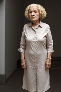 Ecuadorian elderly female with  blonde hair