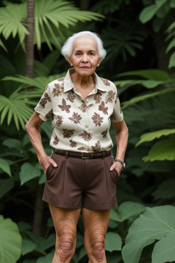 Panamanian elderly female with  brown hair