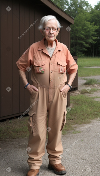 Canadian elderly non-binary with  brown hair