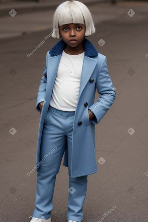 Ethiopian child boy with  white hair