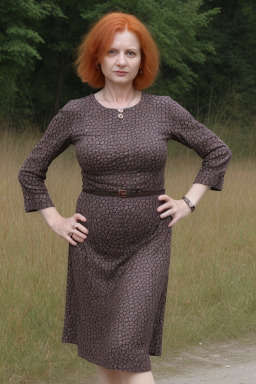 Ukrainian middle-aged female with  ginger hair