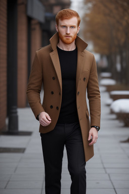 Albanian adult male with  ginger hair