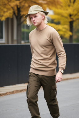 Swedish adult male with  blonde hair