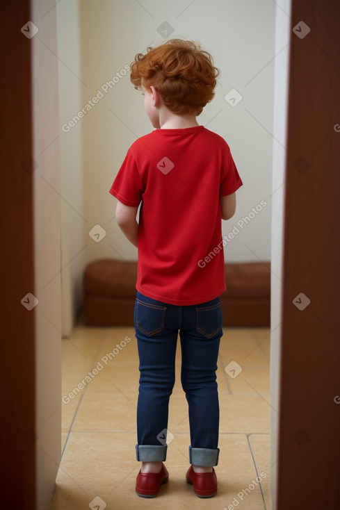 Tunisian infant boy with  ginger hair