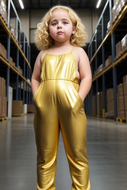 Italian child girl with  blonde hair