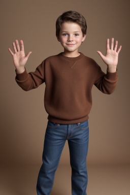 Child boy with  brown hair