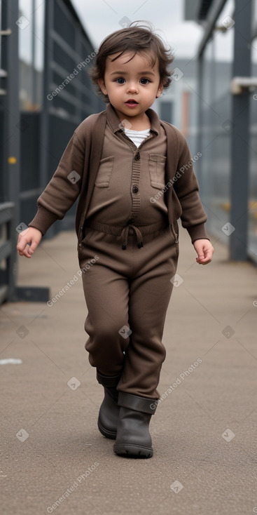 Infant boy with  brown hair