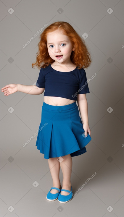 Honduran infant girl with  ginger hair