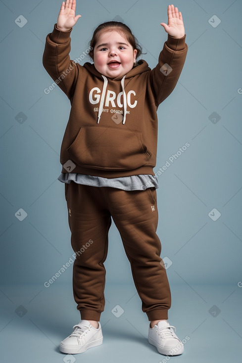 Greek infant girl with  brown hair