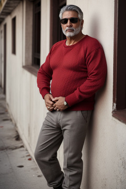 Cuban middle-aged male with  gray hair