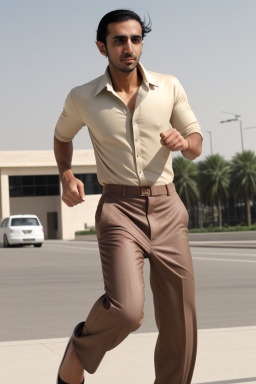 Emirati adult male with  brown hair