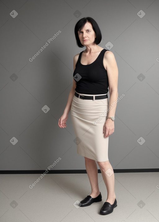 Estonian 45 years female with  black hair