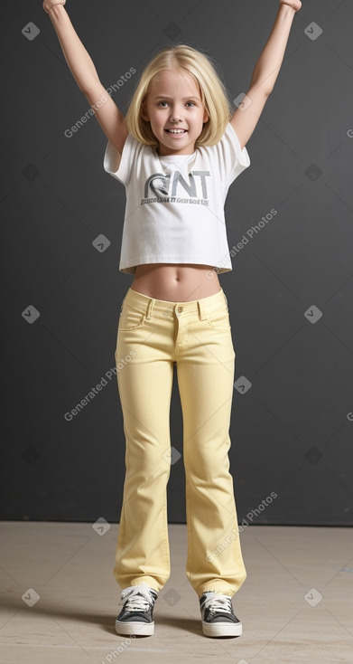 Australian child girl with  blonde hair