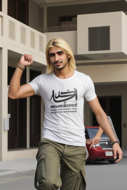 Emirati adult male with  blonde hair