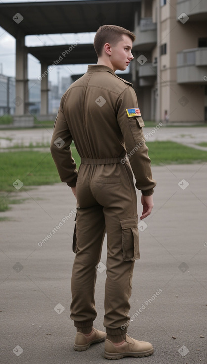 Ukrainian young adult male with  brown hair