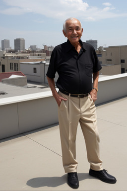 Elderly male with  black hair