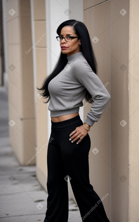 Cuban 45 years female with  black hair