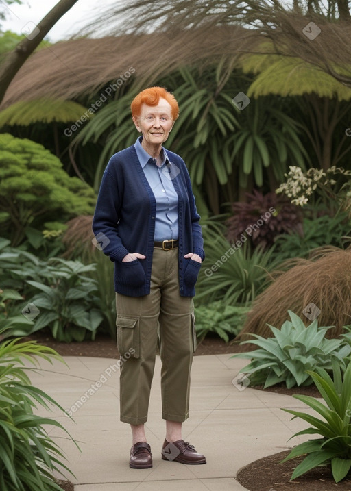 Elderly non-binary with  ginger hair