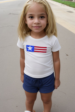 Puerto rican child girl with  blonde hair