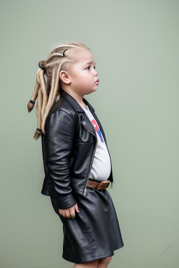 Costa rican infant girl with  blonde hair