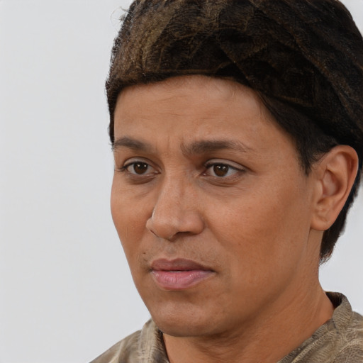 Neutral white adult male with short  brown hair and brown eyes