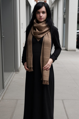 Swiss infant girl with  black hair