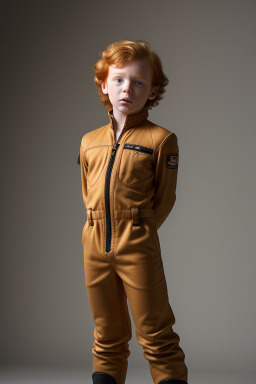 Belgian child boy with  ginger hair