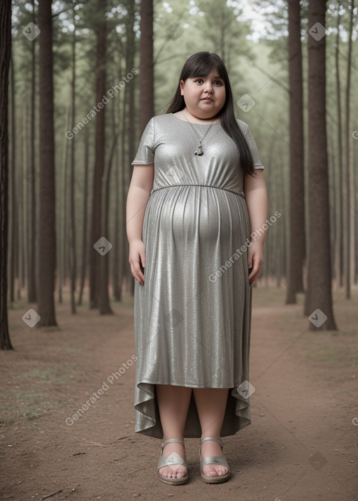 Chilean infant girl with  gray hair