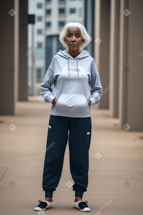 Somali elderly female with  white hair