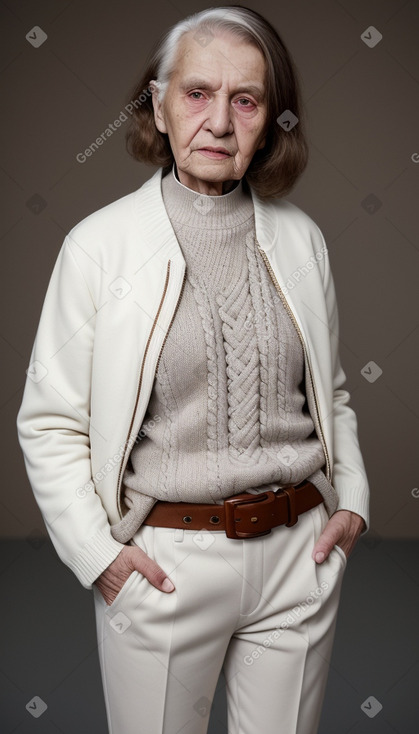 Belarusian elderly non-binary with  brown hair