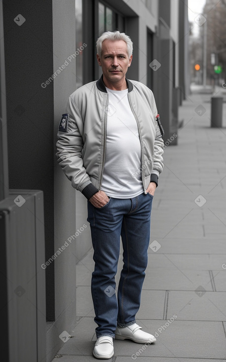 Irish 45 years male with  gray hair