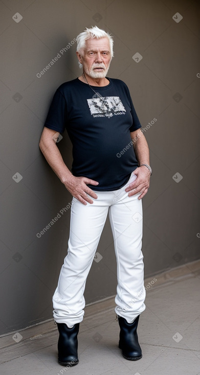 South african elderly male with  white hair