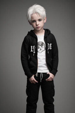 Irish child boy with  white hair